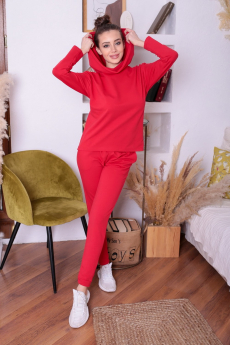 Красный женский костюм ElenaTex со скидкой